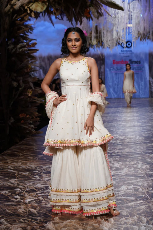 Ruhi Peplum Sharara Set